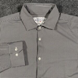 Mizzen + Main Spinnaker Collection Check Button Shirt Mens XL Trim Stretch Fit